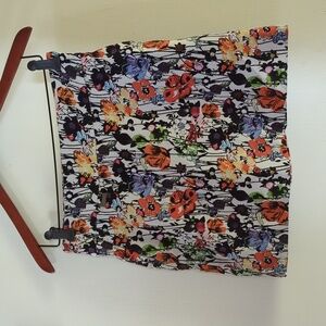 Vibrant Floral Mini Skort